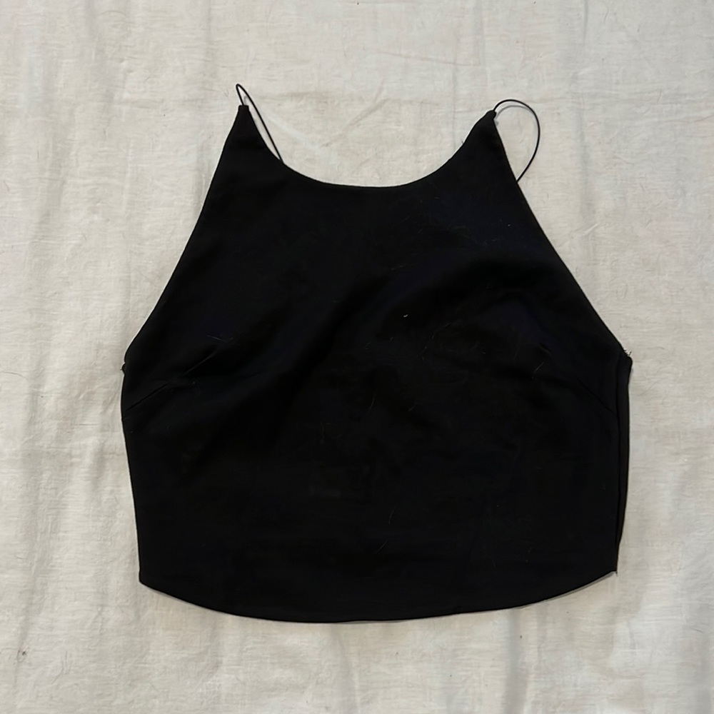 Zara strappy cropped tank